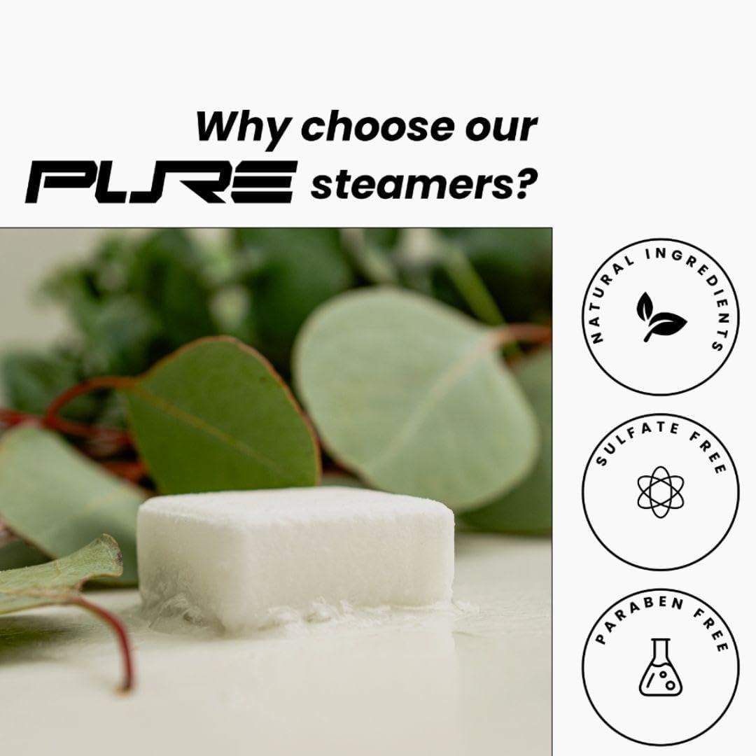 Sport Shower Steamers - USA Made with Natural Eucalyptus Essential Oil, Aromatherapy, Stress and Sinus Relief, Muscle Recovery for Athletes, Best Birthday Presents and Summer Gifts for Runners
