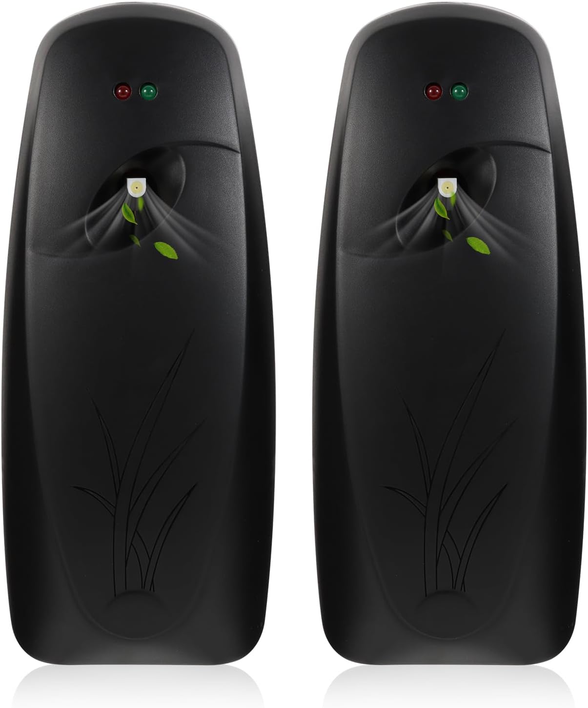 2PCS Automatic Air Freshener Spray Dispenser - Commercial and Home Use - Multiple Time Scent/Mist Release Settings for Room/Restroom Sprayer,Air Freshener not Included,Black