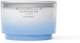Chesapeake Bay, 14.5oz Serene Waters Scented Candle, Mood Evoking Fragrance, Sea Glass-Inspired Jar, Premium Soy Blend Wax with Essential Oils, Coastal Fragrance for Home Décor or Gifting