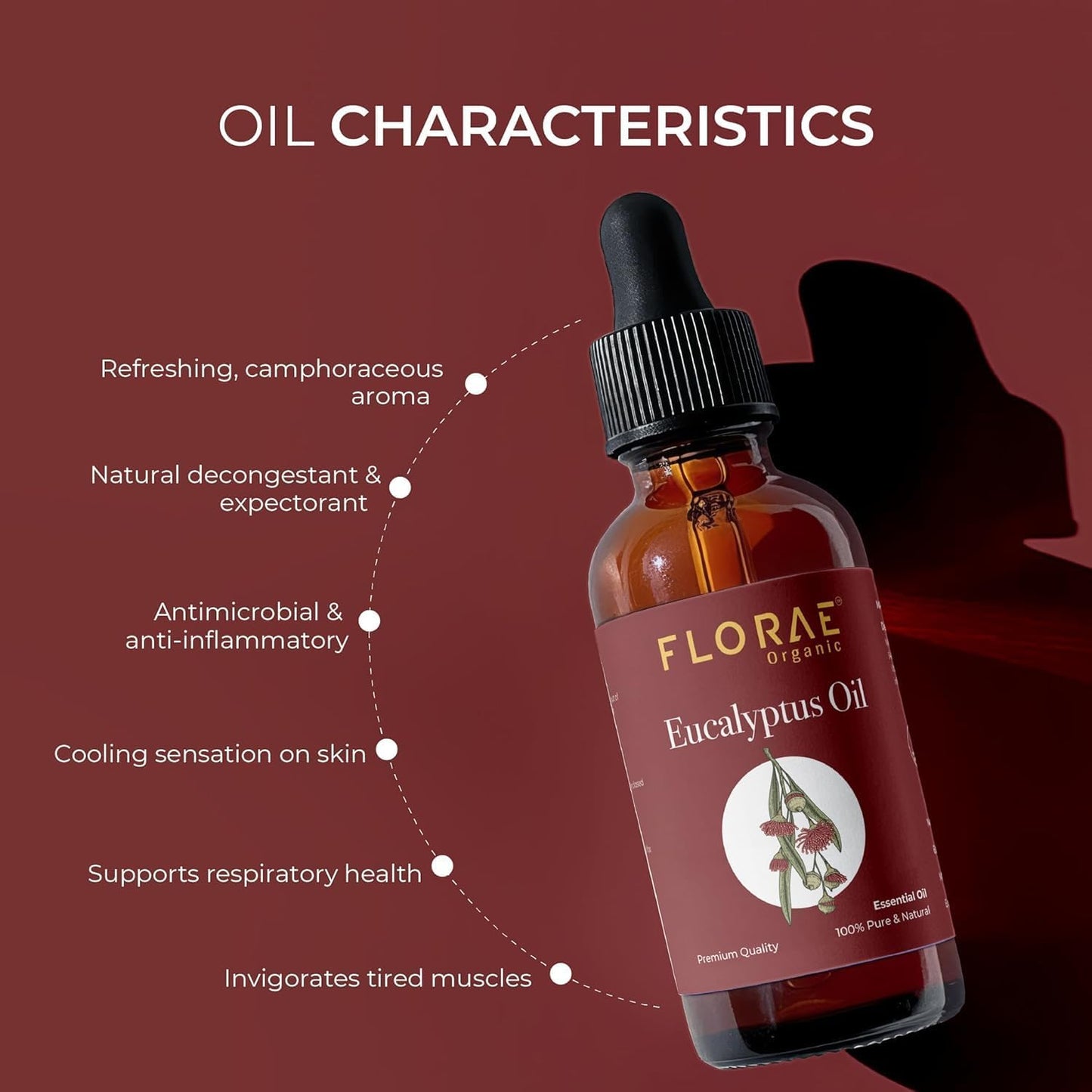 Eucalyptus Essential Oil 4 Fl Oz – 100% Pure and Natural Eucalyptus Oil for Diffuser and Aromatherapy, Skin, Massage, Candle and Soap Making Fragrance with Premium Glass Dropper