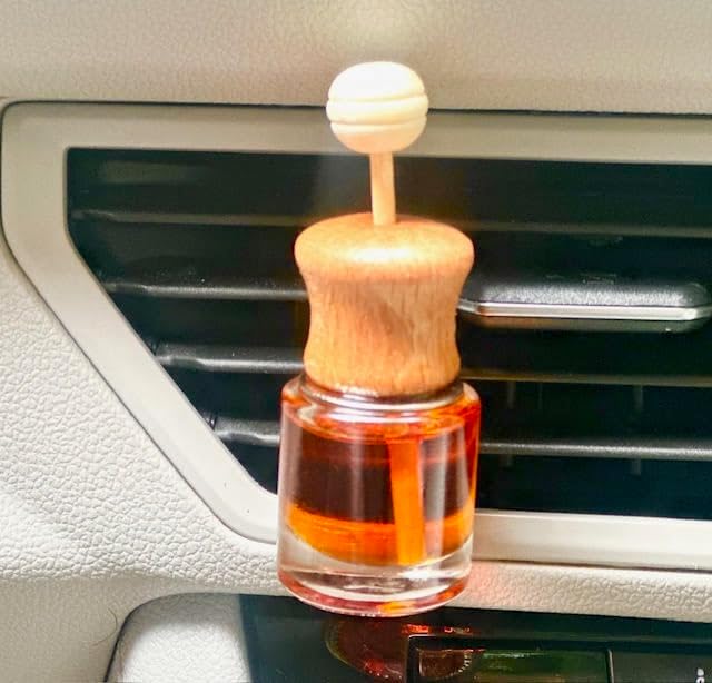 Car Air Freshener and Essential Oil Diffuser with Vent Clip, Handmade Long Lasting Scent, Eliminate Unwanted Odors, Organic & Vegan, 130 Fragrances (Pancakes and Maple Syrup, Single Diffuser)