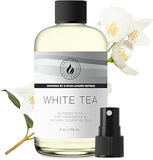 Aroma Country White Tea Diffuser Oil - Luxury Essential Oils for Diffuser Refill & Air Freshener Room Spray, Long-Lasting, Natural Home Fragrance and Hotel Scent for Diffusers & Machines (4 Fl. oz)