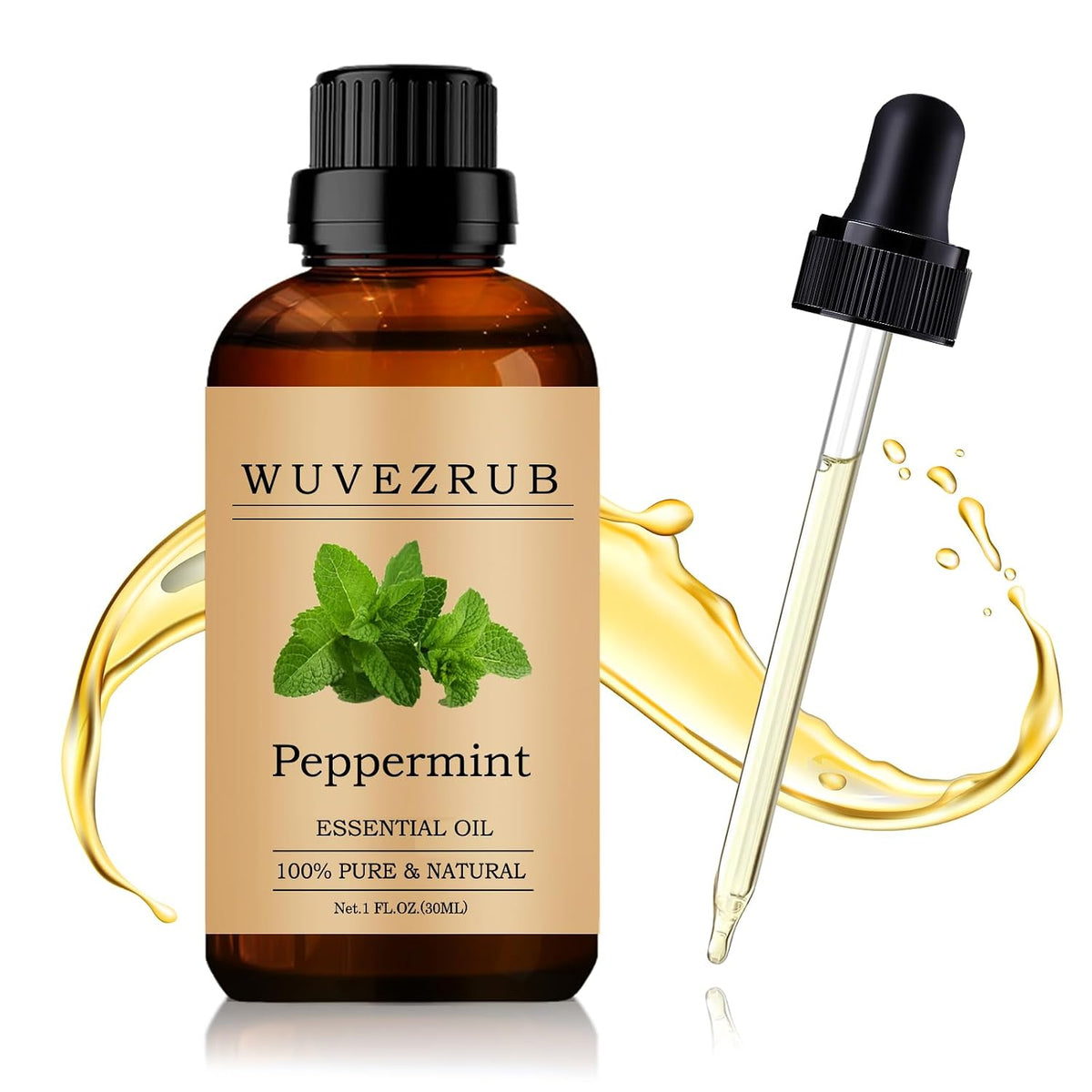 Peppermint Essential Oil 30ML - 100% Pure and Natural Oils for Aromatherapy Diffuser - 1 Fl Oz/Peppermint