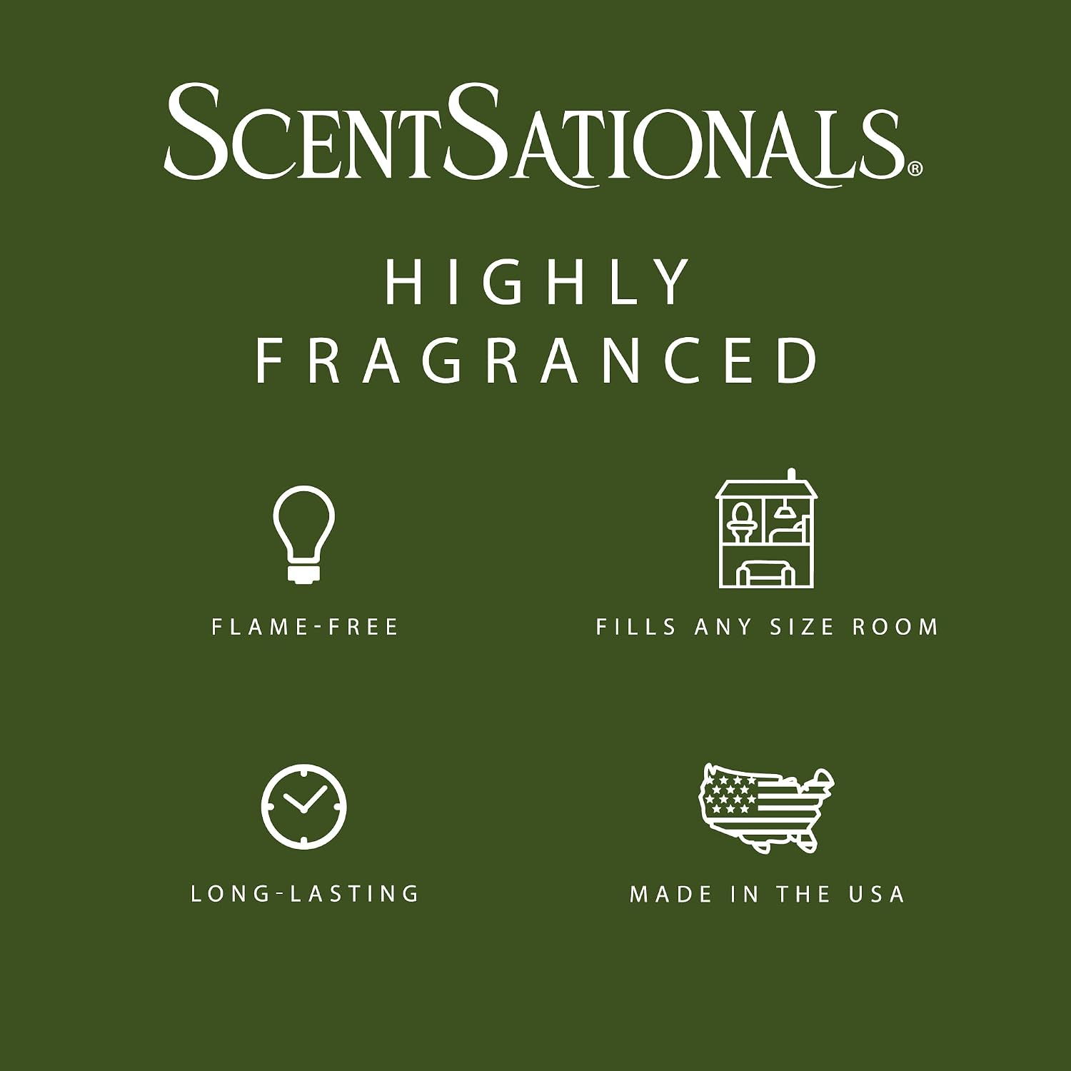 ScentSationals Perfectly Pine Scented Wax Melts - Pine Tree & Citrus, 10oz (24 Cubes)