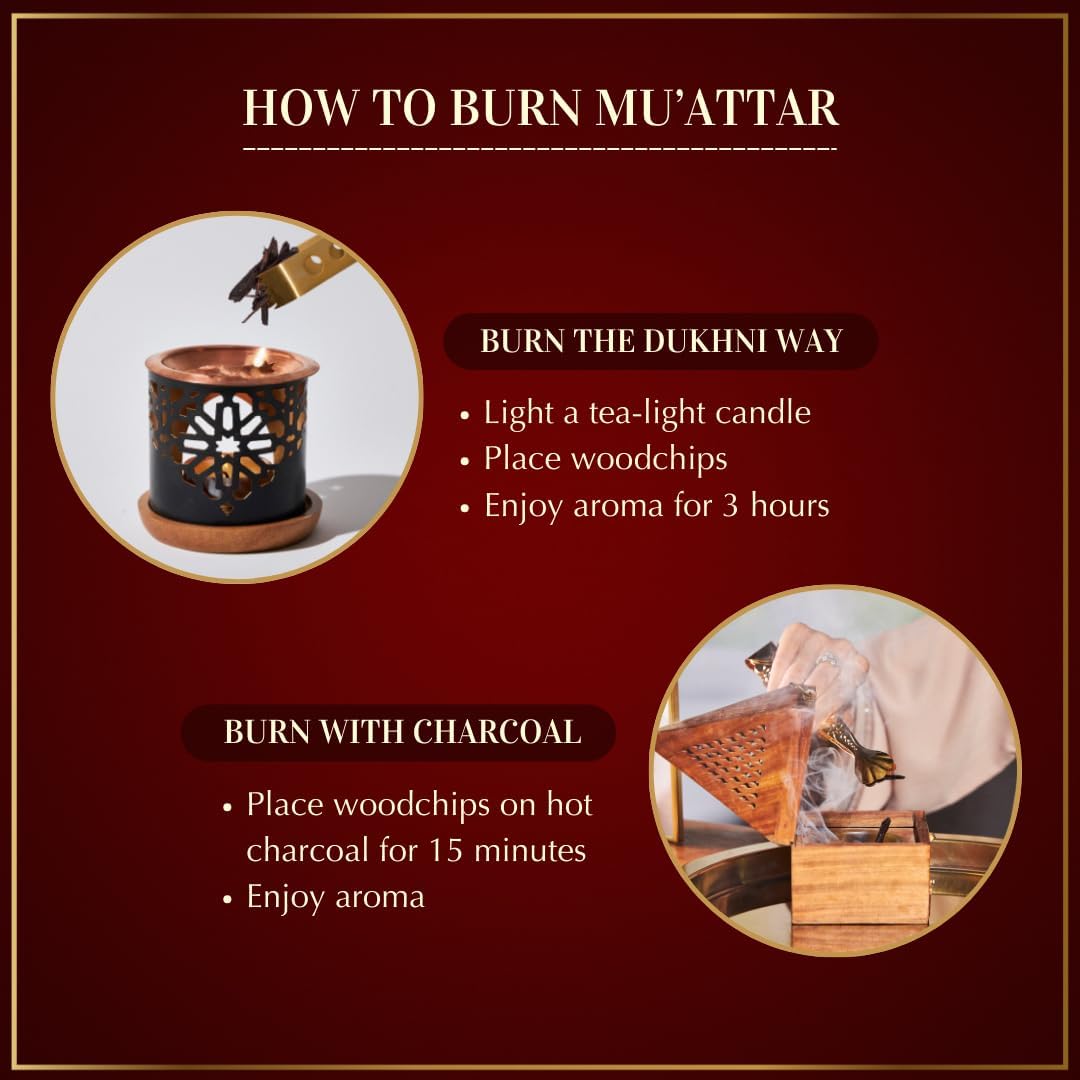 Oud Al Khaleeji Muattar Bakhoor by Dukhni | 1 jar X 40 Grams | Arabic Bakhoor Incense | Aromatic Wood Chips | Deep Oud Blend | Perfect for Prayer Time | Ramadan & Eid Gifts