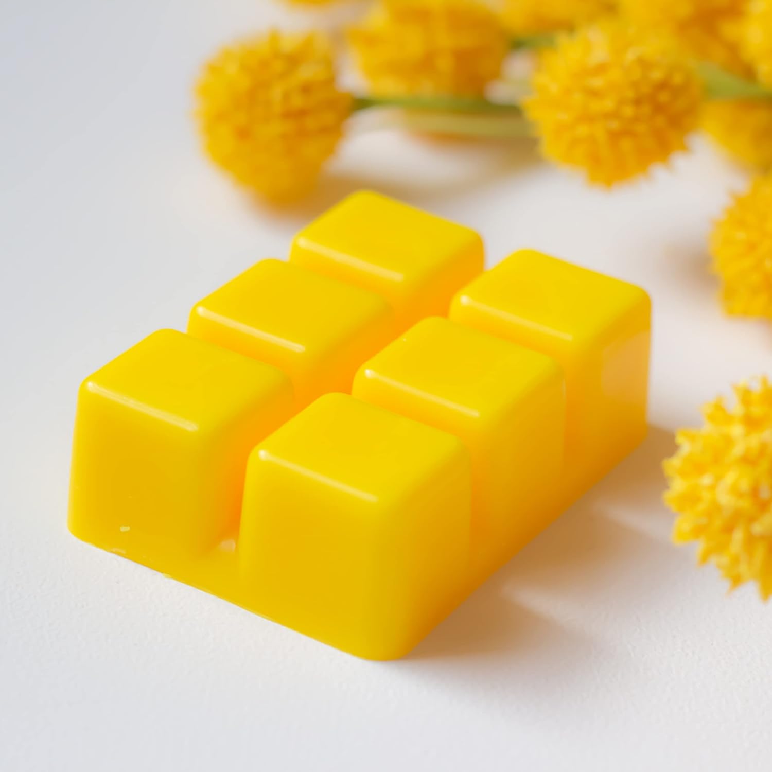 Summer Day Coconut Wax Melts – Honeysuckle Jasmine & Lemon Blend, 3 oz Clamshell with 6 Cubes, Long Lasting Floral Citrus Scent