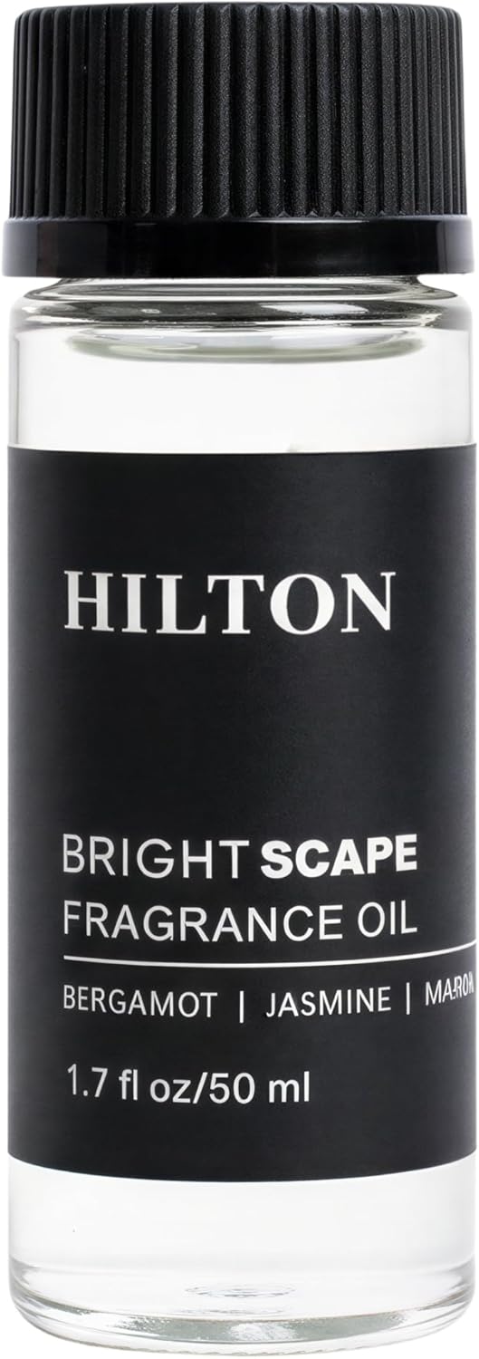 Hotel Lobby Diffuser Oil Refill for Ultrasonic & Waterless Diffuser - Hilton Hotel Inspired Scent - White Tea, Bergamot & Marine - for Home Fragrance, Crafting & DIY - 1.7 fl oz