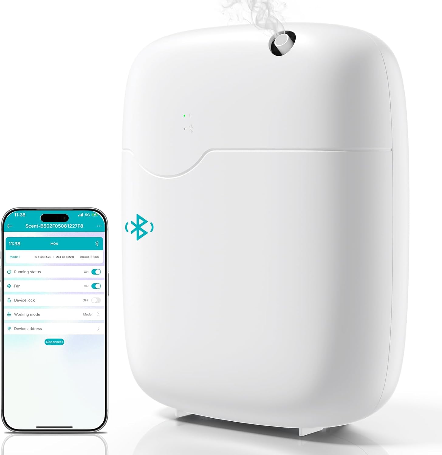 Waterless Essential Oil Diffuser - 3000 Sq.Ft Coverage, Whole-House Scent Diffuser Machine for Aromatherapy, 400ml, App Control Cold Air Oil Diffusers for Home Hotel Large Room Office Father Gifts