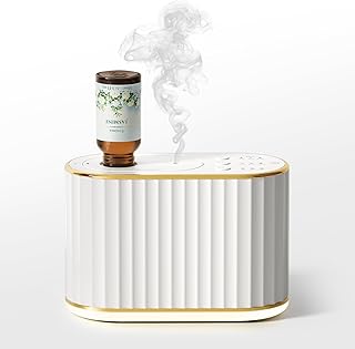 Waterless Diffuser for Home Essential Oil Diffuser, Wireless Aromatherapy Diffuser with 4 Mist Levels, 3 Time Setting, Portable Aroma Diffuser, Mini Home Fragrance for Bedroom, Office, Studio