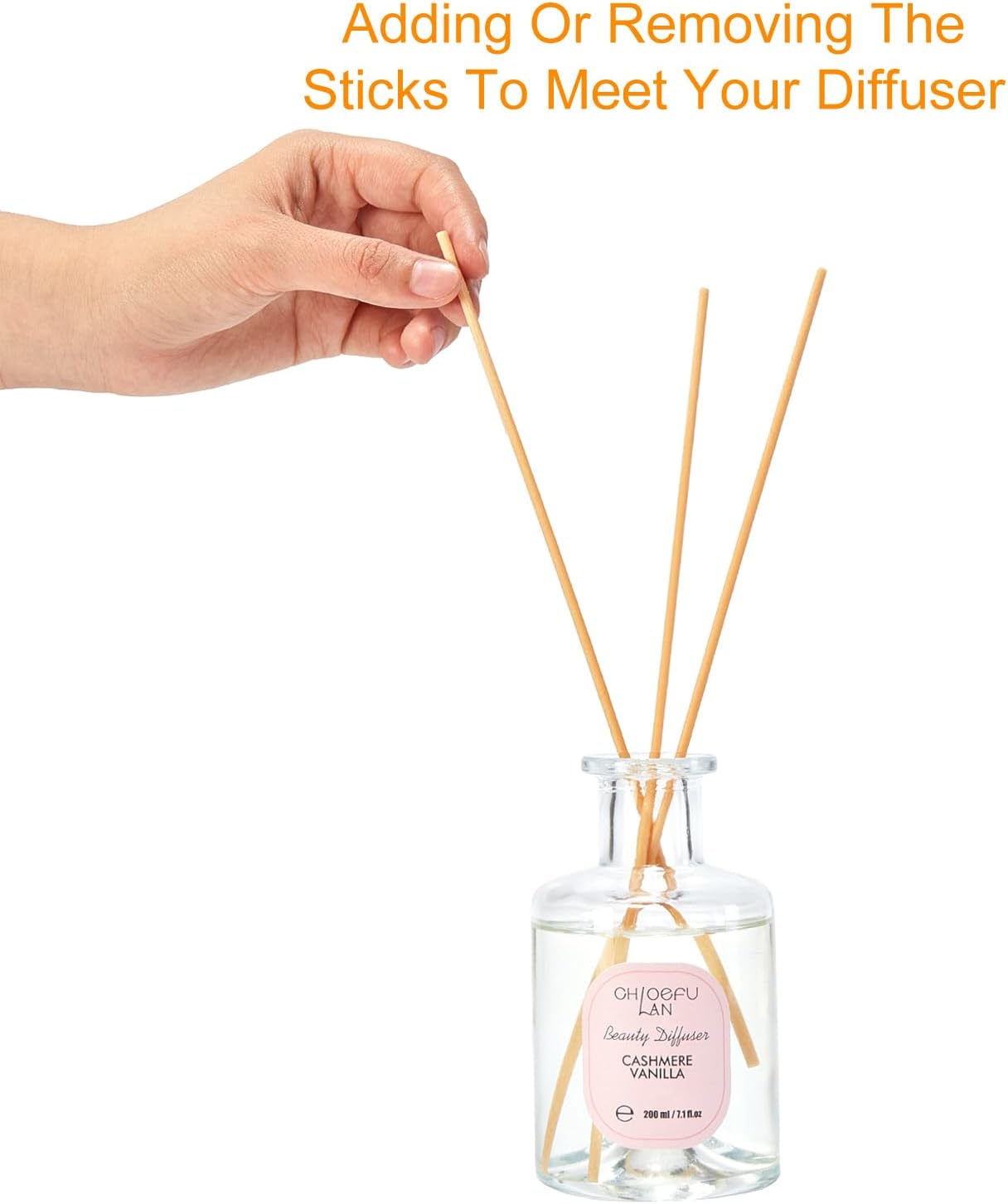Lilac Reéd Diffuser Oil, 6.7 oz Refreshing Natural Essential Scented Oil with Purple Flower Diffuser Sticks,Bathroom Decor, Home & Office Decor,Diffuser Oil Gift Set