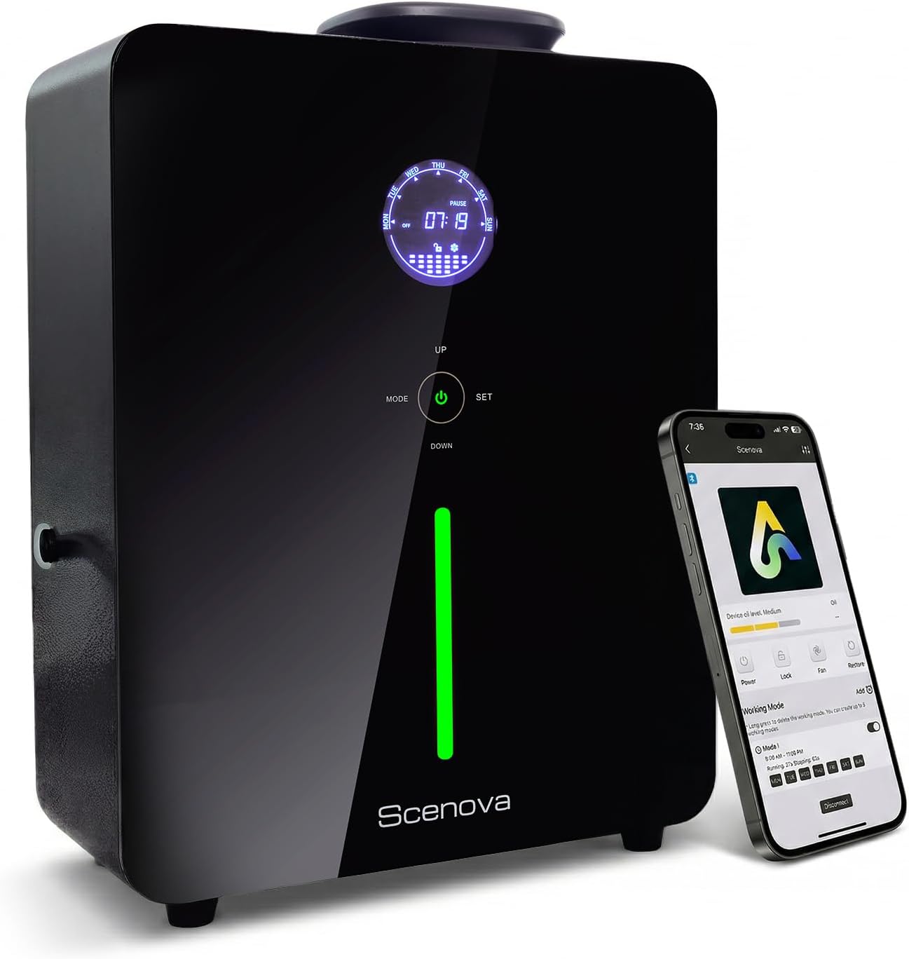 Pro Max, Waterless Essential Oil Scent Diffuser. 2026 Upgraded Version. 4000 sq ft. Touch Control Panel and Bluetooth App. Whole Home System.HVAC System Compatible. Home, Office