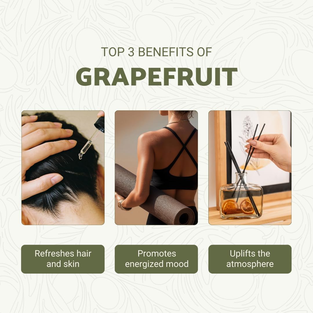 Grapefruit Essential Oil - Direct from Citrusmade in Sicily - Natural Aceite de Pomelo for Skin and Energy - Aromatherapy | 100% Pure Therapeutic Grade (8oz)