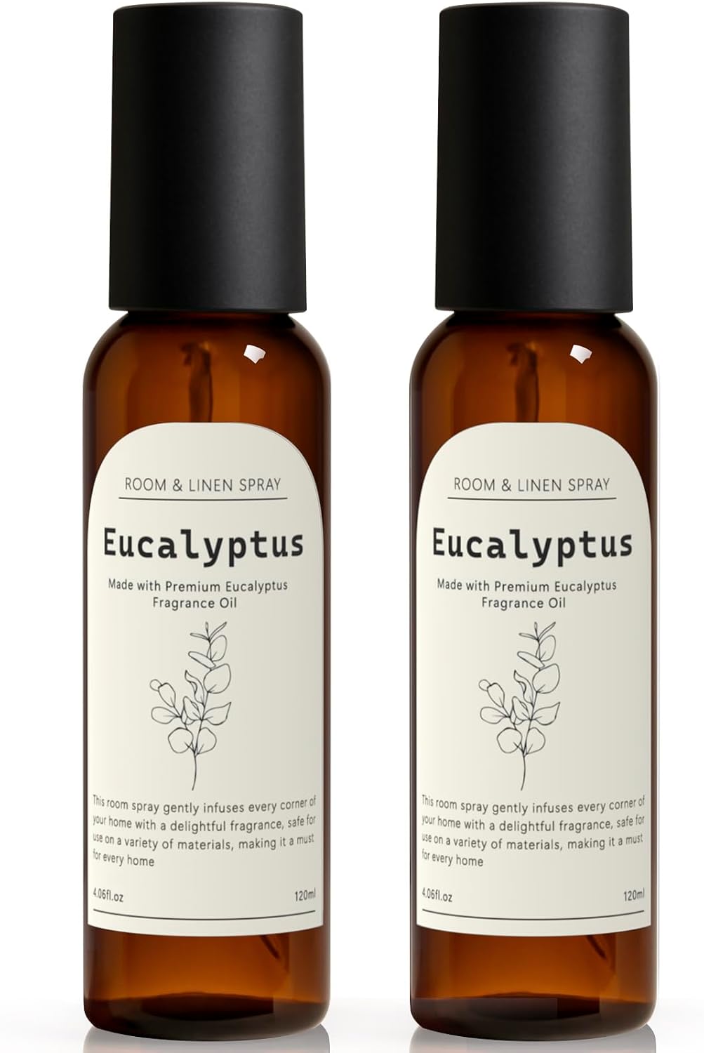Eucalyptus Fragrance Room Spray, Long Lasting Air Fresheners for Home, Room Air Freshener & Odor Eliminator, 2 x 4.06 fl oz