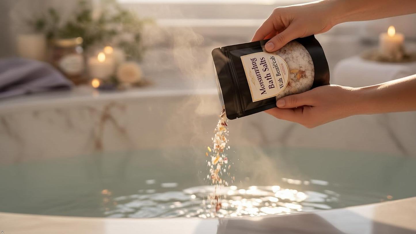 Moments of Me® Week 4 I Renew Ritual Bundle | Paradyce Bliss Candle & Comfort Bath Salt Set | Aromatherapy Self-Care Kit for Renewal, Relaxation & Emotional Reset