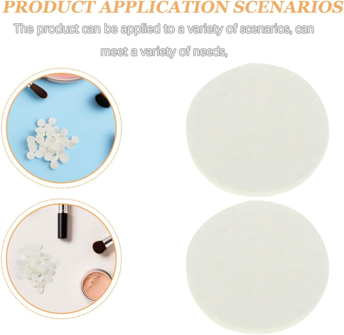 Toyvian Essential Oil Diffuser Replacement Pads, 120-Pack Refill Cotton Pads for Aromatherapy Necklaces Lockets Car Diffusers Bracelets Absorbency Aroma