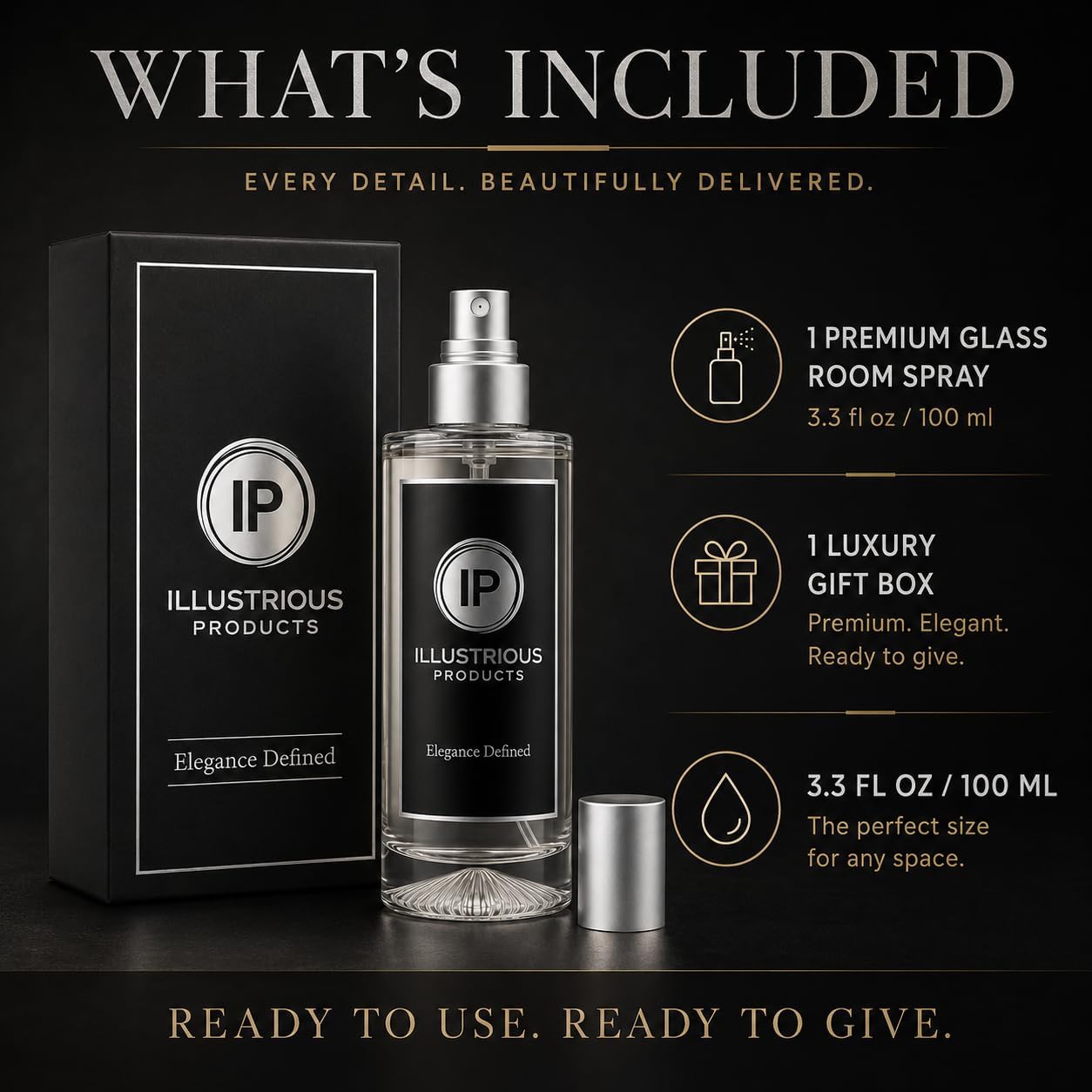 Neroli Room Spray for Home – Luxury Long-Lasting Fragrance Mist, Citrus Floral Woody Scent, Premium Glass Bottle & Gift Box, Fine-Mist Sprayer, Made in USA, 3.3 fl oz / 100 ml
