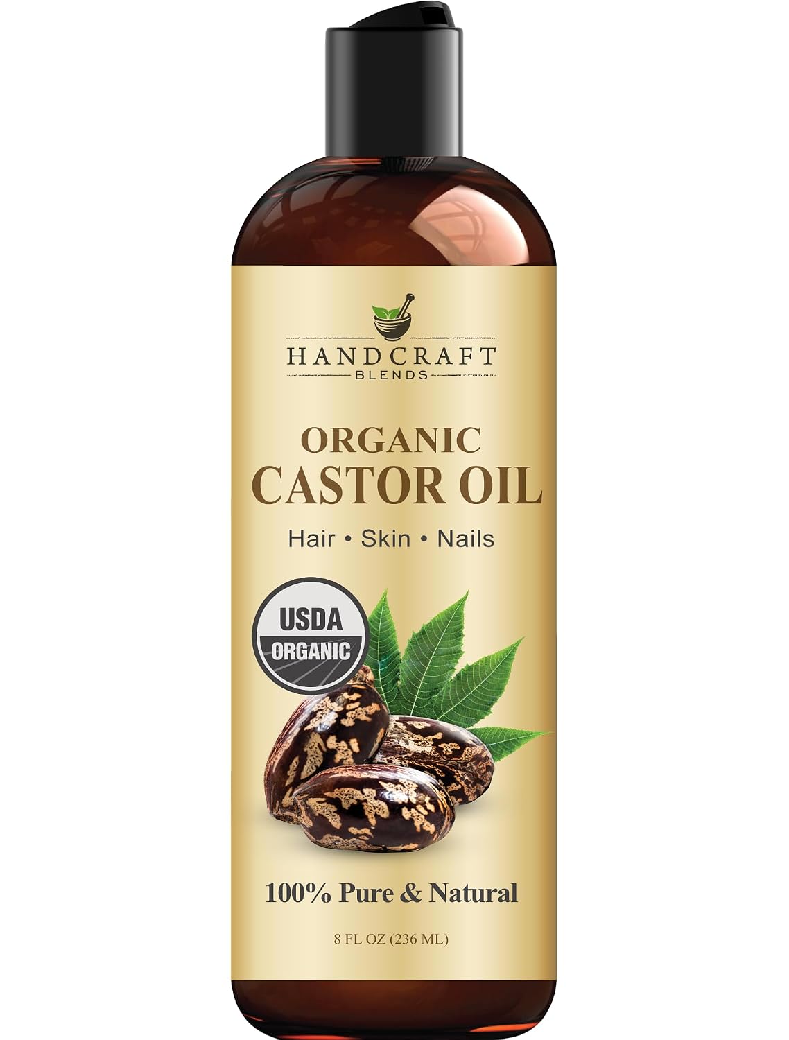 Handcraft Blends Organic Castor Oil 8 Fl Oz