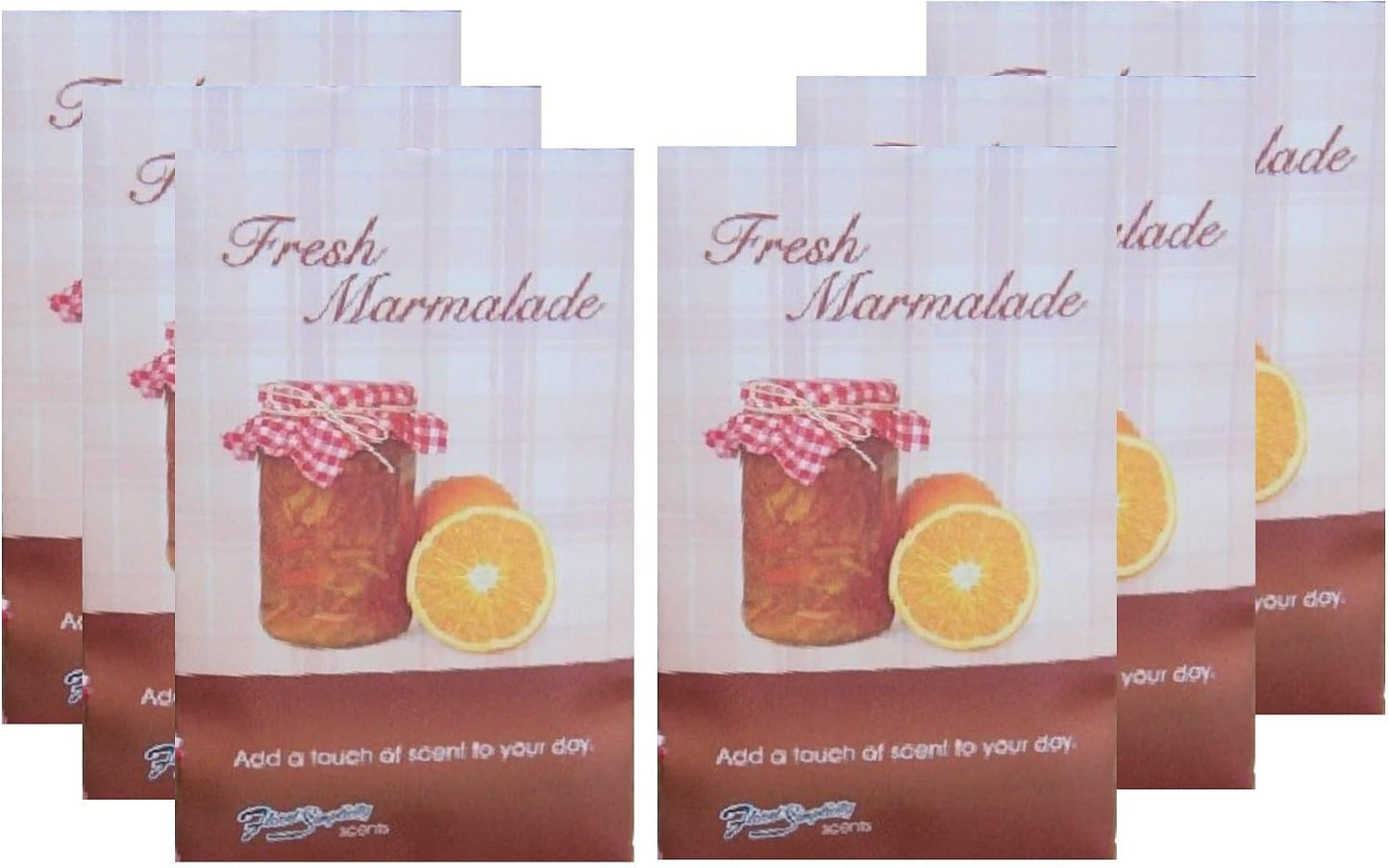 Fresh Marmalade Scented Sachets Pack of 6, Everyday - Long-Lasting Scented Bags, Home Fragrance, Air Freshener & Deodorizer for Closet, Room, Drawer, or Cars, Made in USA