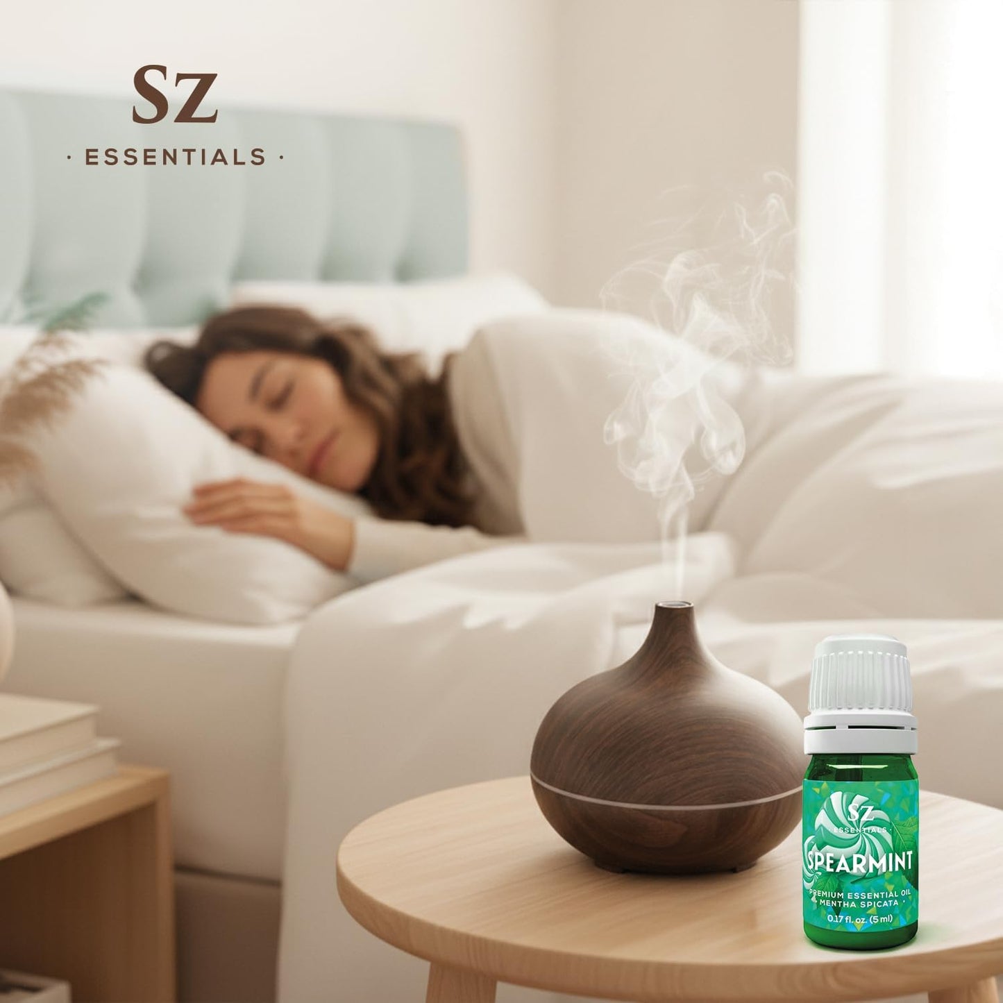 Spearmint Essential Oil – Sweet & Fresh Mint Aroma for Aromatherapy, Diffuser, Massage & Skincare – 100% Pure, Natural & Therapeutic Grade – Undiluted – 5mL