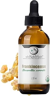 Organic Frankincense Serrata Essential Oil - Steam Distilled Boswellia Serrata Oil, Warm Woody Aroma, Base Note Essential Oil for Aromatherapy, Skincare and DIY Cosmetic Blends - 1 Fl oz