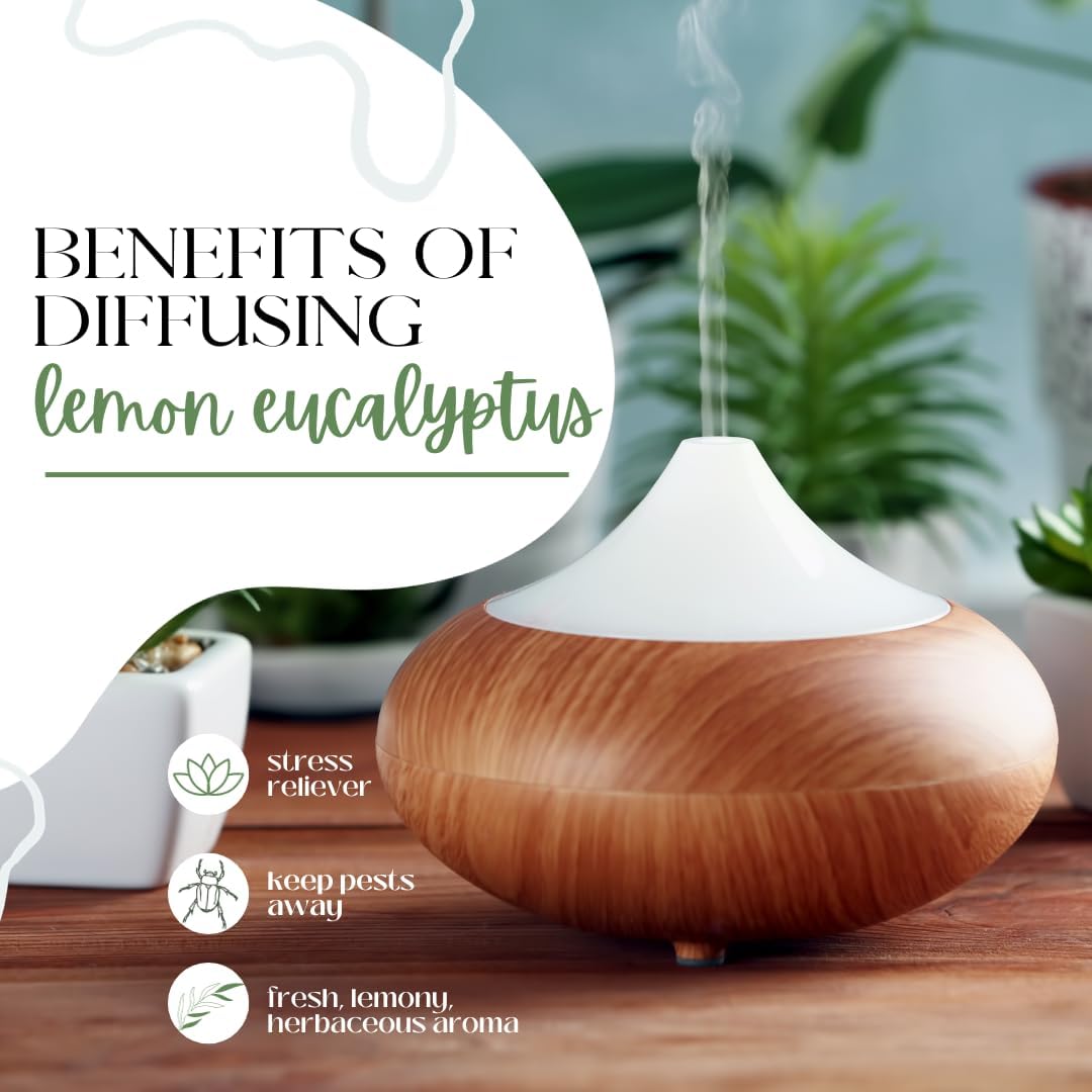 Lemon Eucalyptus Essential Oil - 32 fl oz - Aluminum Bottle - 100% Pure Essential Oil - GreenHealth