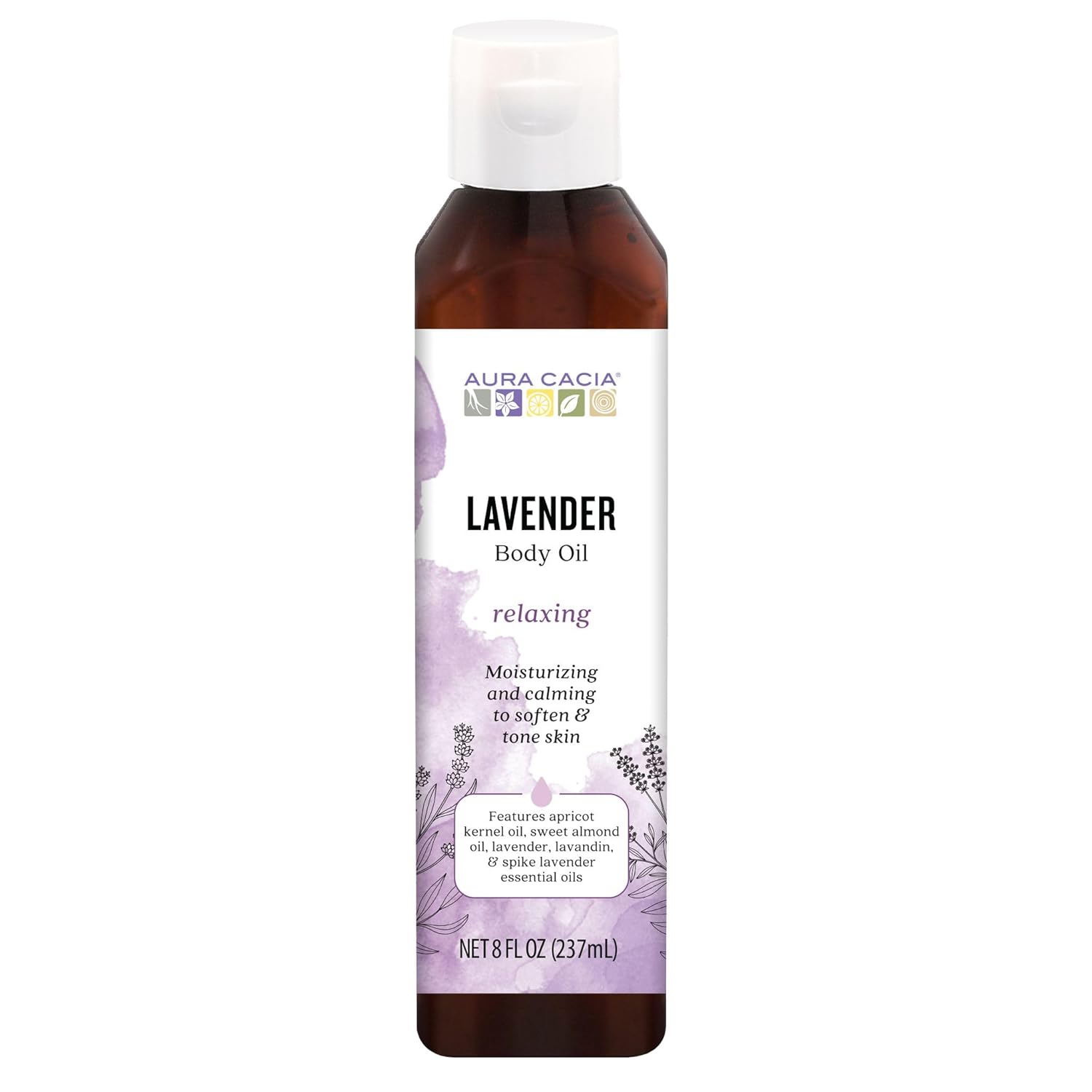 Aura Cacia Lavender Body Oil, 8 FZ
