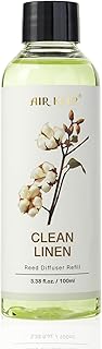 Airkeep Reed Diffuser Oil Refill/Clean Linen/3.38oz（100ml/1 Pack/Scented Oil Refill for Reed Diffuser Home Fragrance for Bedroom, Bathroom Office Home Decor