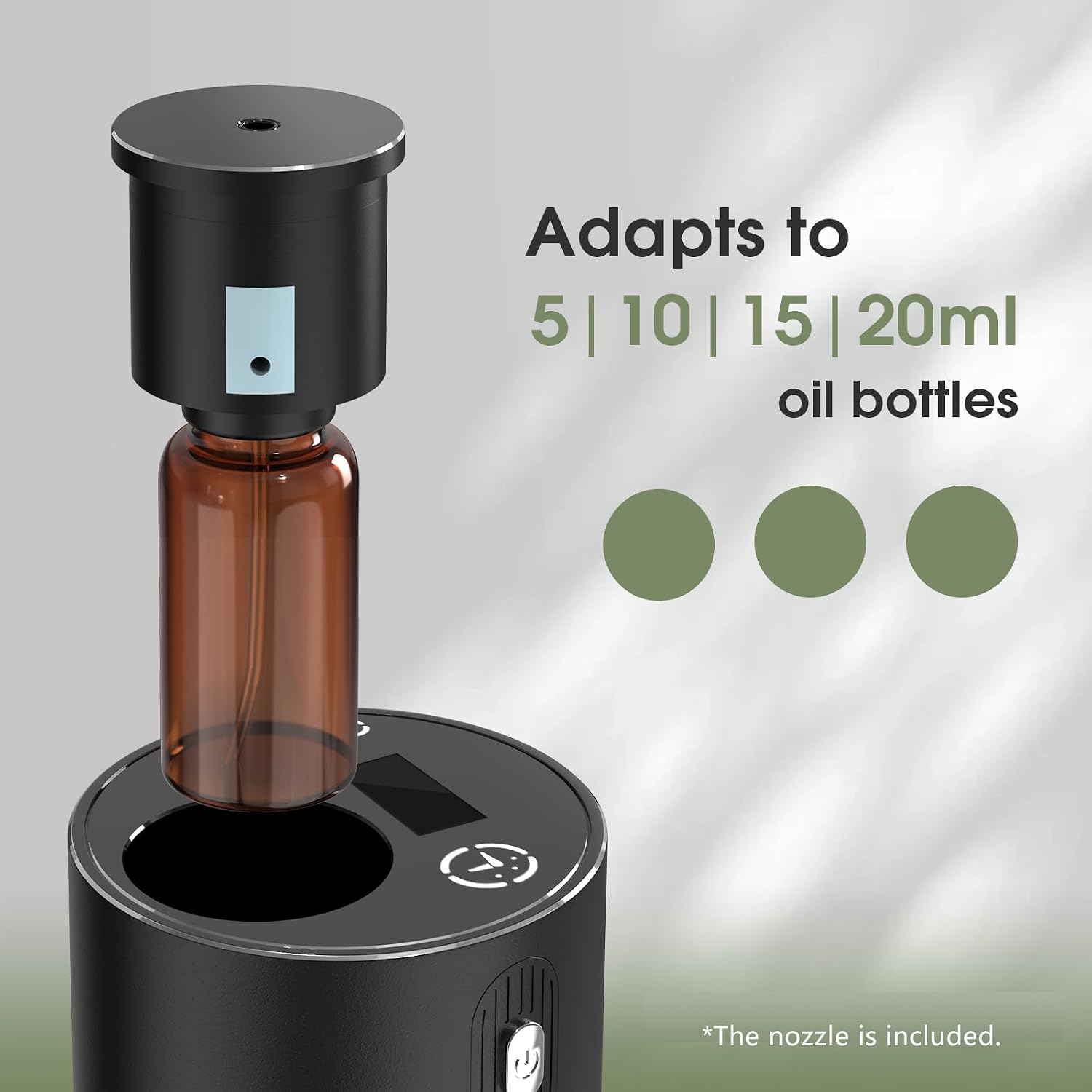 Waterless Essential Oil Diffuser,Rechargeable Aromatherapy Diffuser,Mini Scent Air Machine,Automatic Shut-Off,20ml Capacity Long-Lasting Endurance,7 Adjustable Mist Levels for Home,car,Room,Office