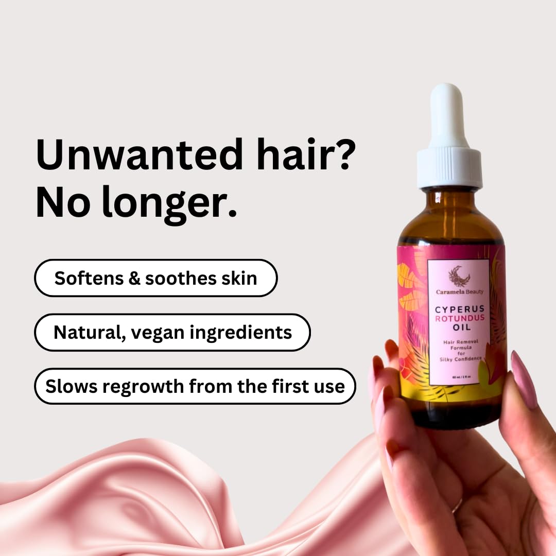 Botanical Body Oil, 60ml After-Shave and Post-Wax Moisturizer with Jojoba, Rosehip and Sweet Almond Oils for Silky Smooth Skin, All Skin Types