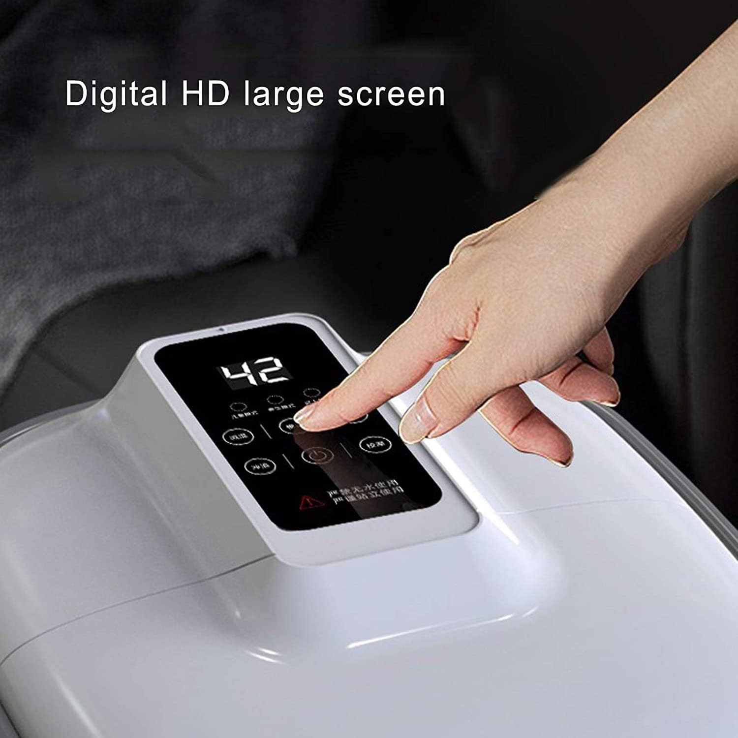 Foot Spa Bath Massager with Heat Bubble Jets with Acupressure Massage Nodes Digital Adjustable Temperature Control