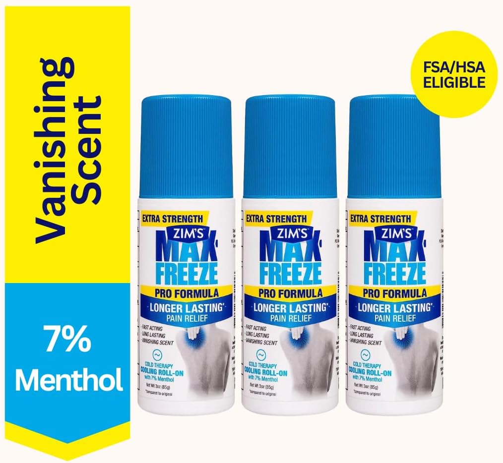 Zim's Max-Freeze Pro Formula Roll-on, 3Count