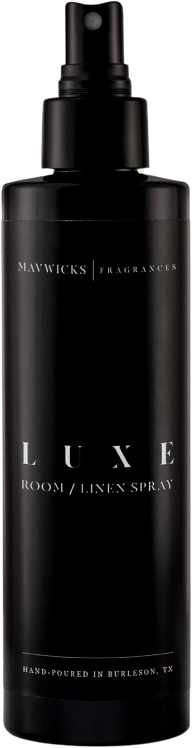 Mavwicks Fragrances - (Luxe) Linen & Room Spray (8oz) – Bedroom & Home Fragrance Mist, Long-Lasting Freshness To Brighten Up Your Space, Fabric & Air Freshener, Aromatherapy Scent Spray