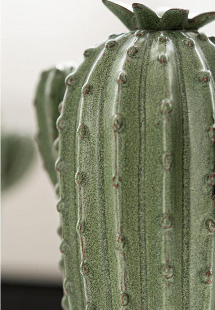 Backflow Incense Burner Holder Cactus Waterfall Home Decor Porcelain with Incense Cone Sticks Holder Incense Sticks Backflow Incense Cones Mat Tweezer Gift Set (3)