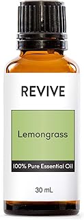 Lemongrass Essential Oil 30mL by REVIVEEO - 100% Pure Therapeutic Grade, for Diffuser, Humidifier, Massage, Aromatherapy, Skin & Hair Care