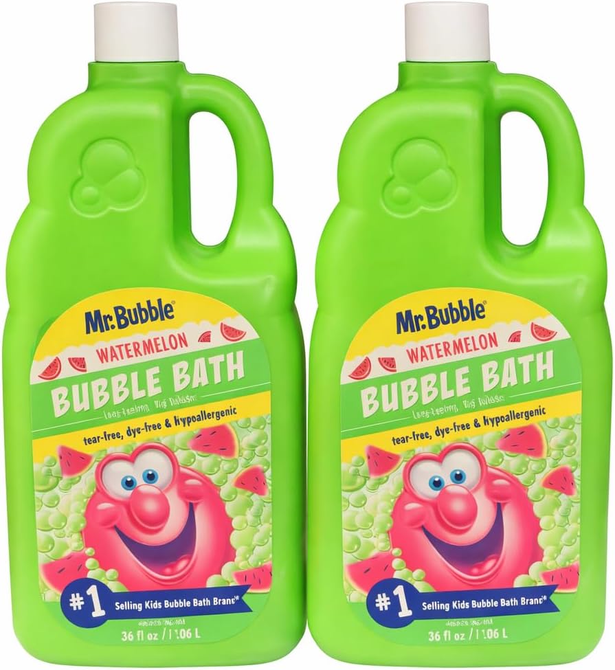 Watermelon Bubble Bath Tear fre Hypoallergenic 36fl oz / 1.6 l (2 of Pack)