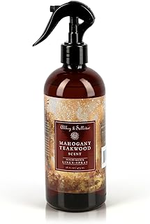 Abbey & Sullivan Odor Eliminating and Refreshing Linen and Room Spray, Mahogany Teakwood Type, 16 oz