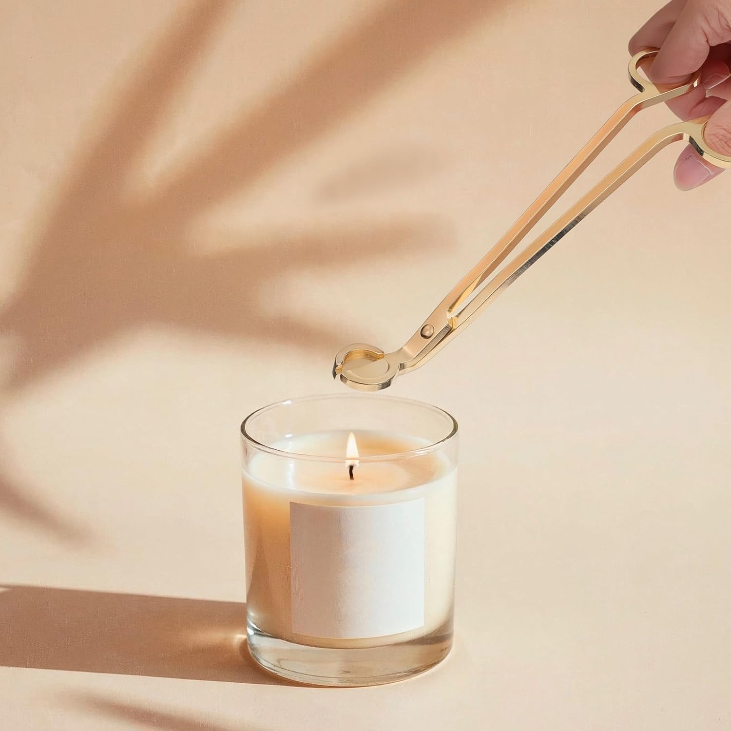 JIEYAO 10PCS Gold Stainless Steel Candle Wick Trimmers, 7 Inch Wick Cutters Candle Scissors for Cleaner Burn Prevents Soot Buildup