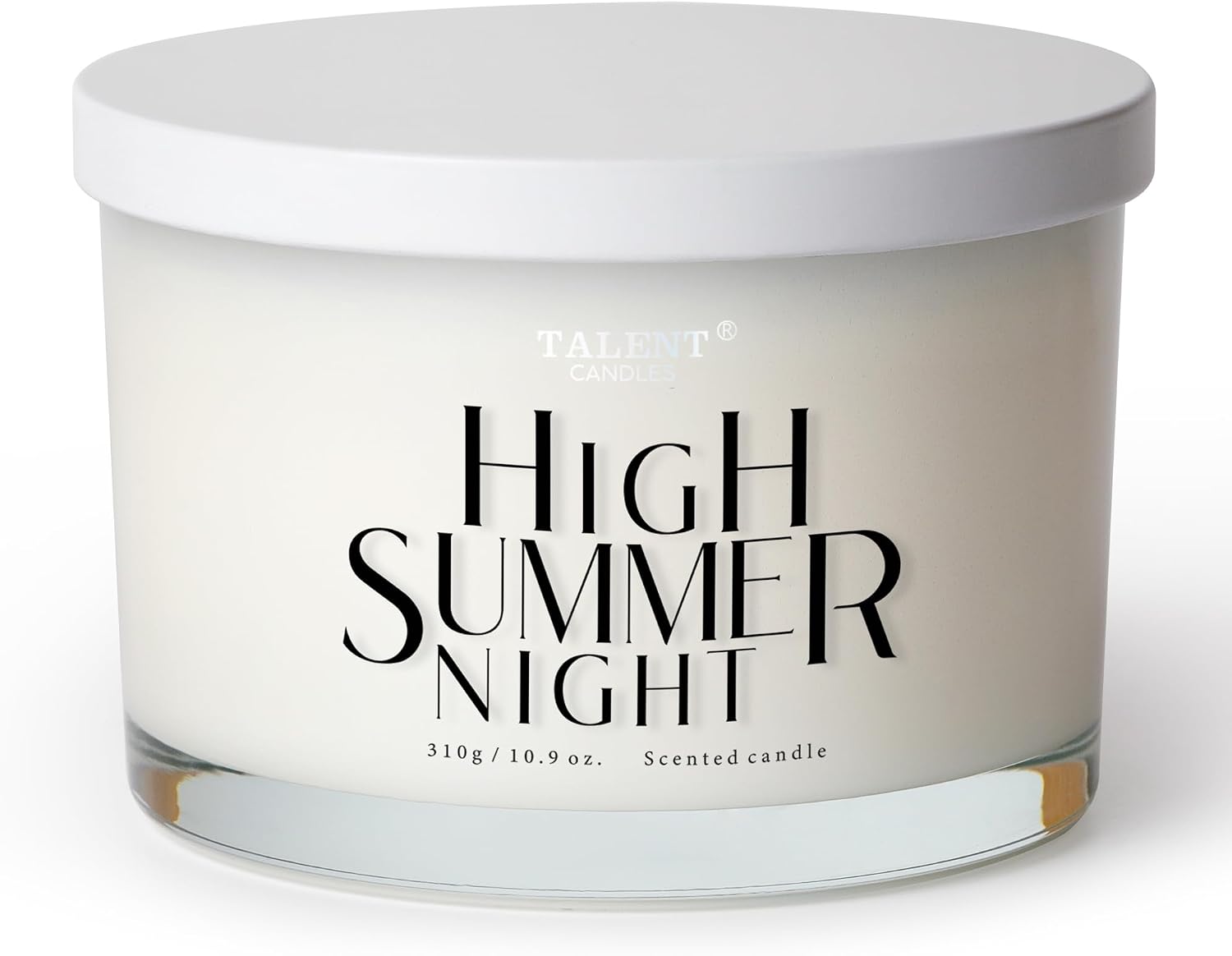 Scented Candle, Talent Candles for Home Scented, 3 Wicks Soy Candles, Candle Gifts for Women & Men, Contemporary Jar Candles, 10.9oz High Summer Night