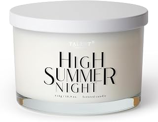 Scented Candle, Talent Candles for Home Scented, 3 Wicks Soy Candles, Candle Gifts for Women & Men, Contemporary Jar Candles, 10.9oz High Summer Night