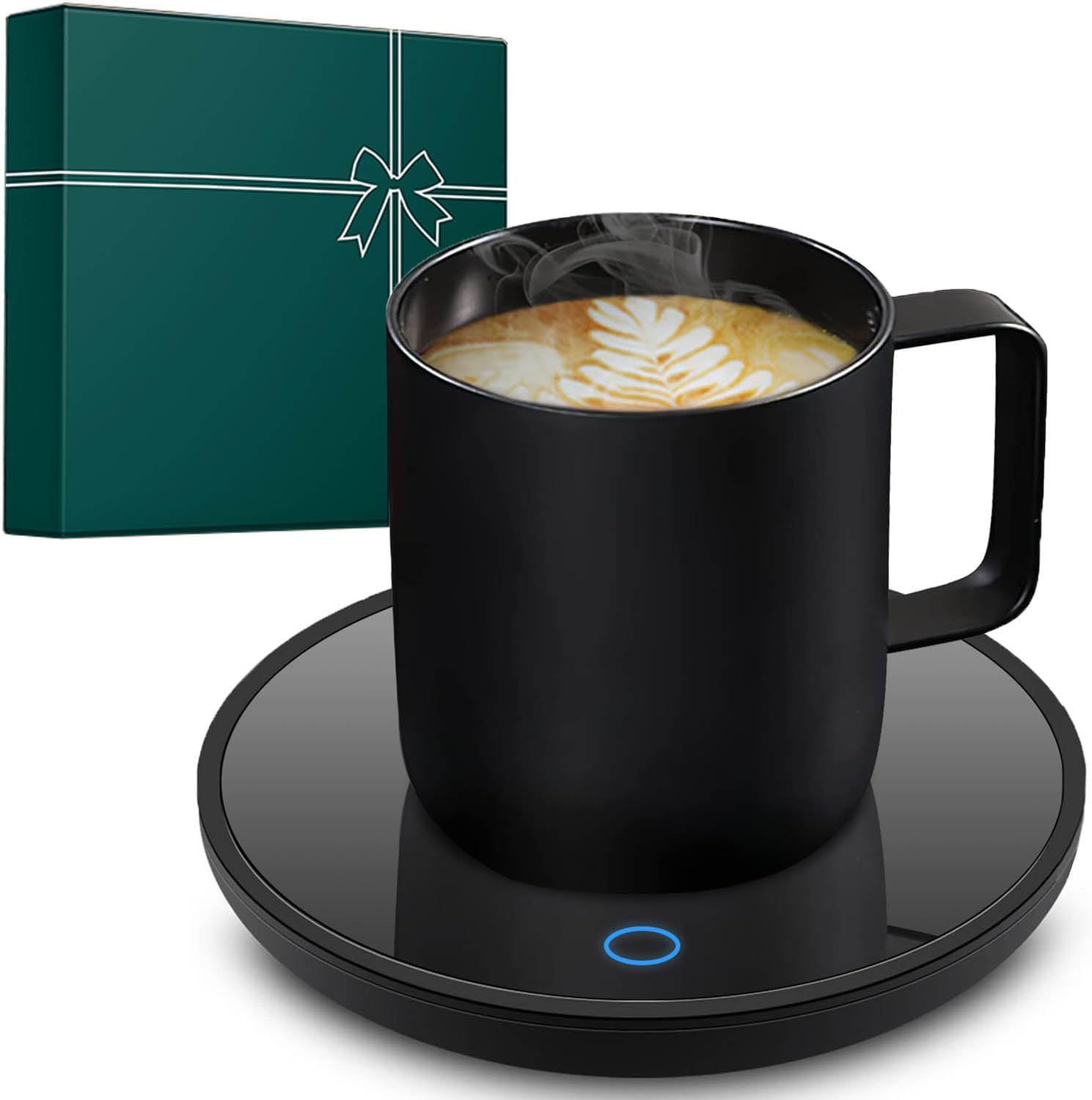 Mug Warmer, Candle Warmer Plate, 2-Temp Settings Coffee Mug Warmer, Portable Coffee Cup Warmer, Coffee Warmer for Desk Suits for Various Mugs, Automatic Shut Off, Gift for Mom