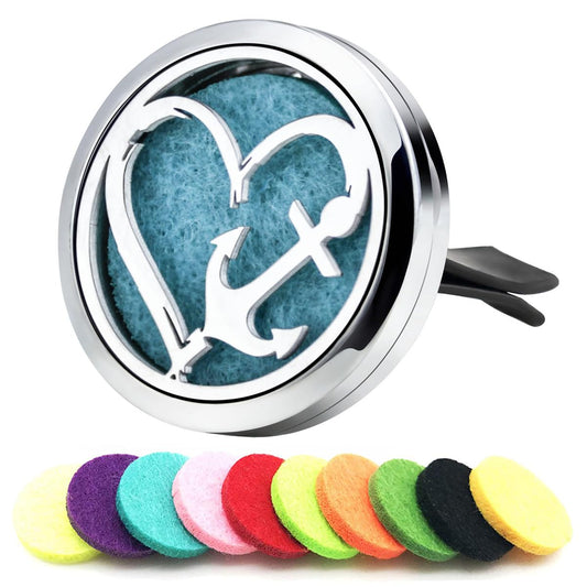 Love Anchor Car Diffuser Vent Clips Essential Oil Aromatherapy Car Diffuser Vent Clip Air Freshener Car Accessories for Women