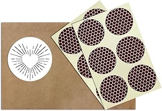 1” Circle Match Striker Stickers – 12 Pieces | Bumble/Dotted Pattern Match Strike Paper with Adhesive Pre-Cut in Circles for Easy Match Lighting | Also Available in Charcoal or Brown & Many Sizes