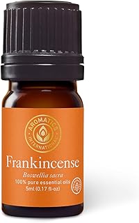 Aromatics International Premium Organic Frankincense Sacra Essential Oil 5ml | 100% Pure Essential Oil for Diffusion & Aromatherapy