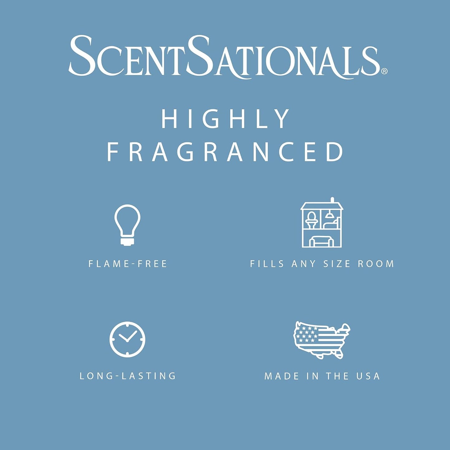 Scentsationals Cotton Blossom Scented Wax Melts - Fresh Cotton, Citrus, & Woods, 10oz (24 Cubes)