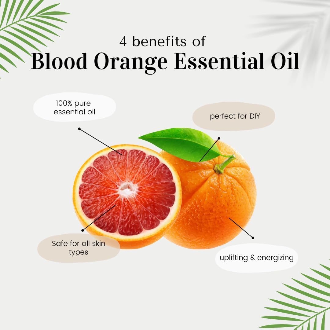 Blood Orange – 1/6 fl oz (5 ml) Glass Bottle – 100% Pure Essential Oil – GreenHealth