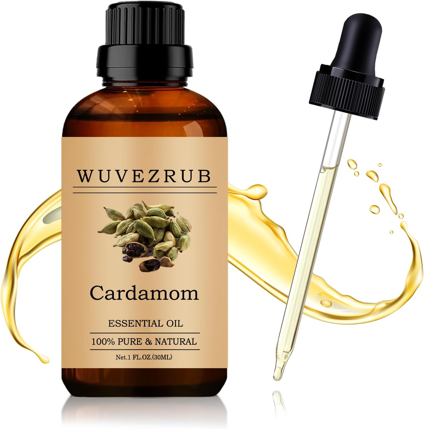 Cardamom Essential Oil 30ML - 100% Pure and Natural Oils for Aromatherapy Diffuser - 1 Fl Oz/Cardamom