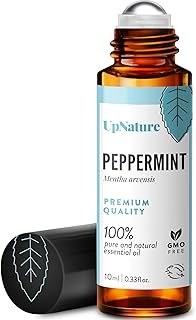 UpNature Peppermint Oil Roll On – 100% Natural Nausea & Morning Sickness Relief for Pregnant Women – Peppermint Essential Oil Pregnancy Must Haves Rollerball