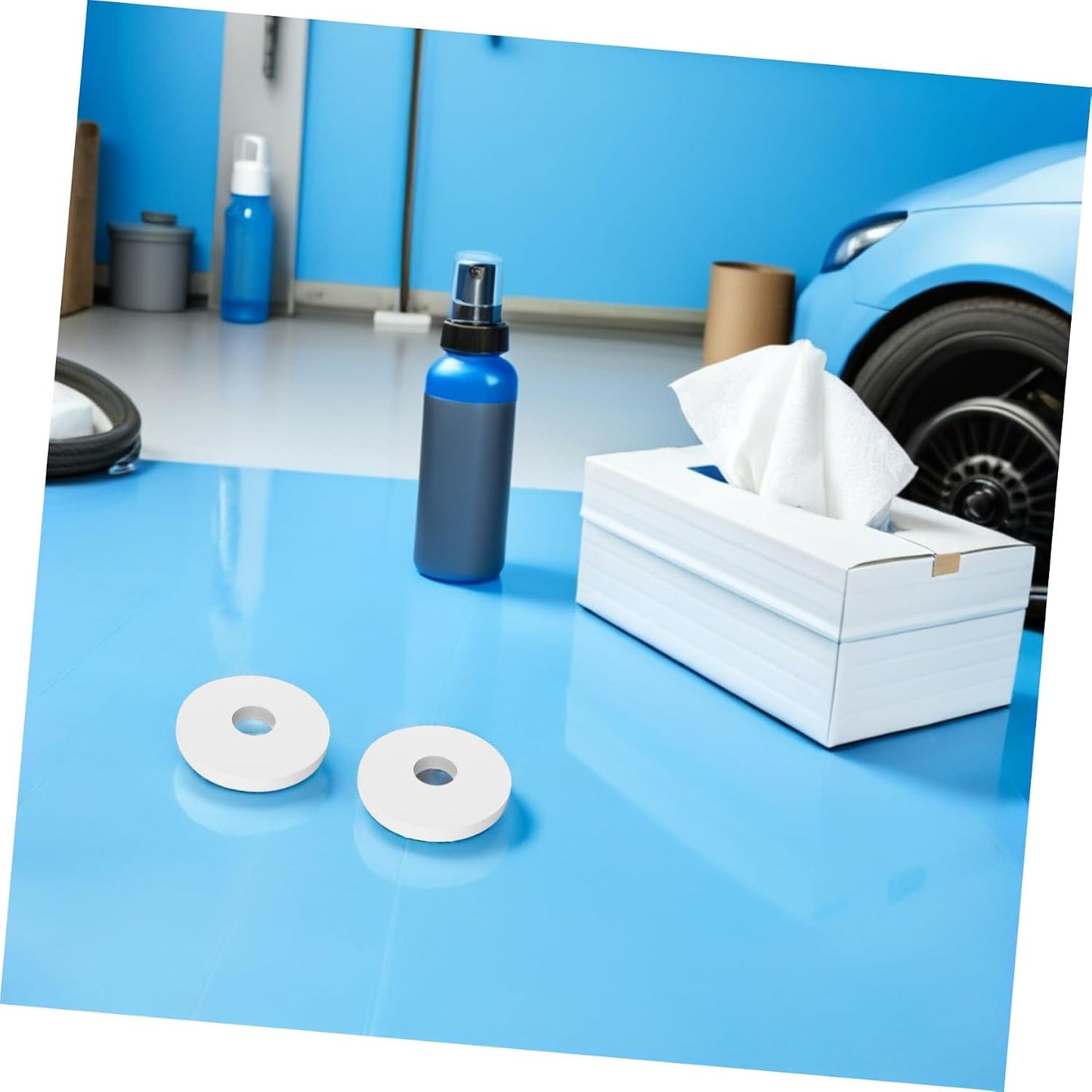 15Pcs Aromatherapy Refill Pads Hollow Round Car Diffuser Replacement Pads for Essential Oils Fragrance for Travel Home and Office Use