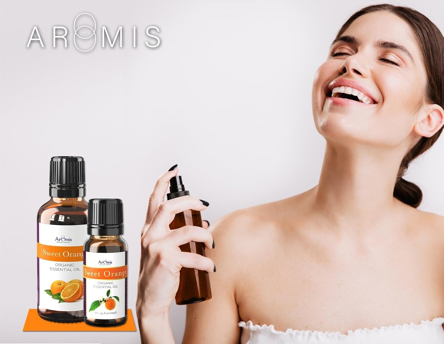 ArOmis Organic Sweet Orange Essential Oil - 100% Pure Therapeutic Grade - 30ml, Undiluted, Premium, Oils Perfect for Aromatherapy 1 fl oz