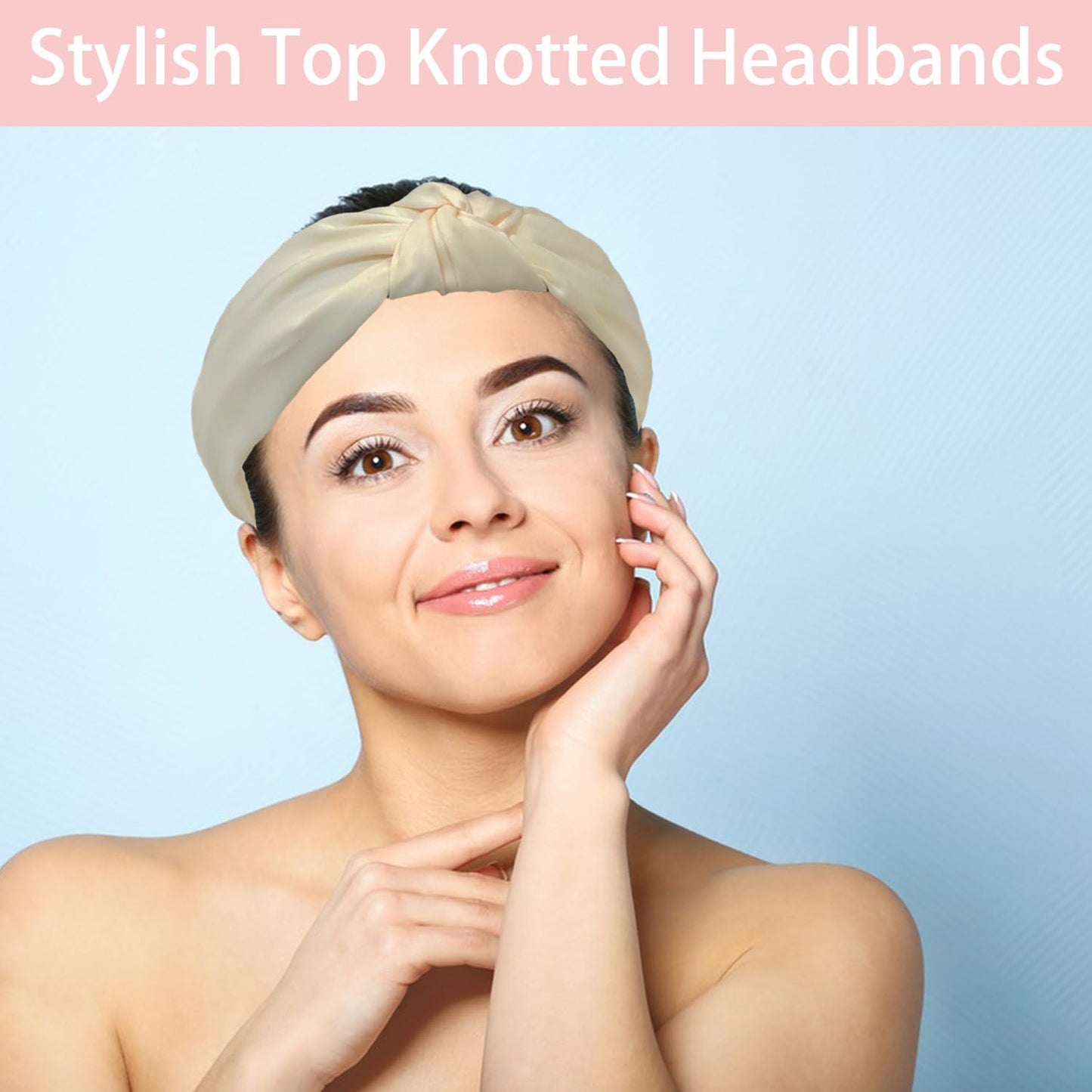Skincare Face Wash Spa Headband and Wristband Set Top Knotted Headbands Big Hair Claw Clips Butterfly Hair Accessories Quilted Makeup Bag Blank Cards Gifts for Women and Teen Girl Gifts Trendy Stuff